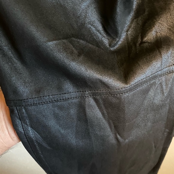 Free People Women's Midnight Vegan Suede Skinny Pants. - Picture 8 of 9